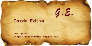 Gazda Edina névjegykártya